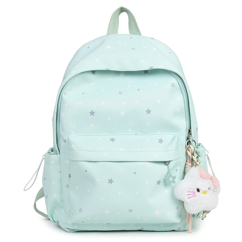 Sternmuster Plüsch Rucksack Karnz