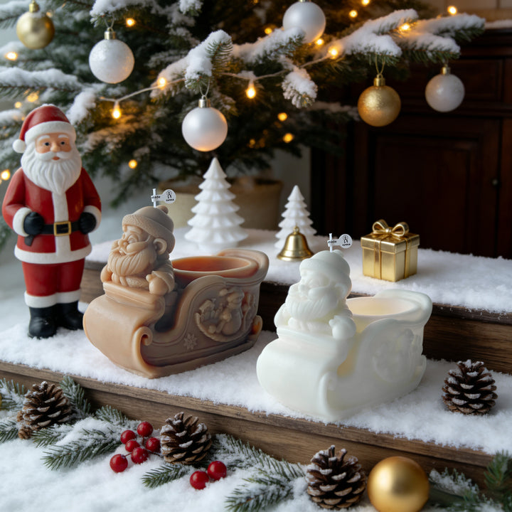 Santa Schlittenförmiger Kerzenhalter