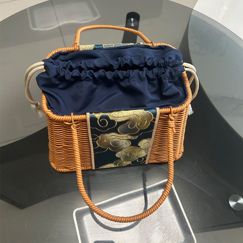 Dekorative Geflochtene Handgefertigte Tasche Karnz