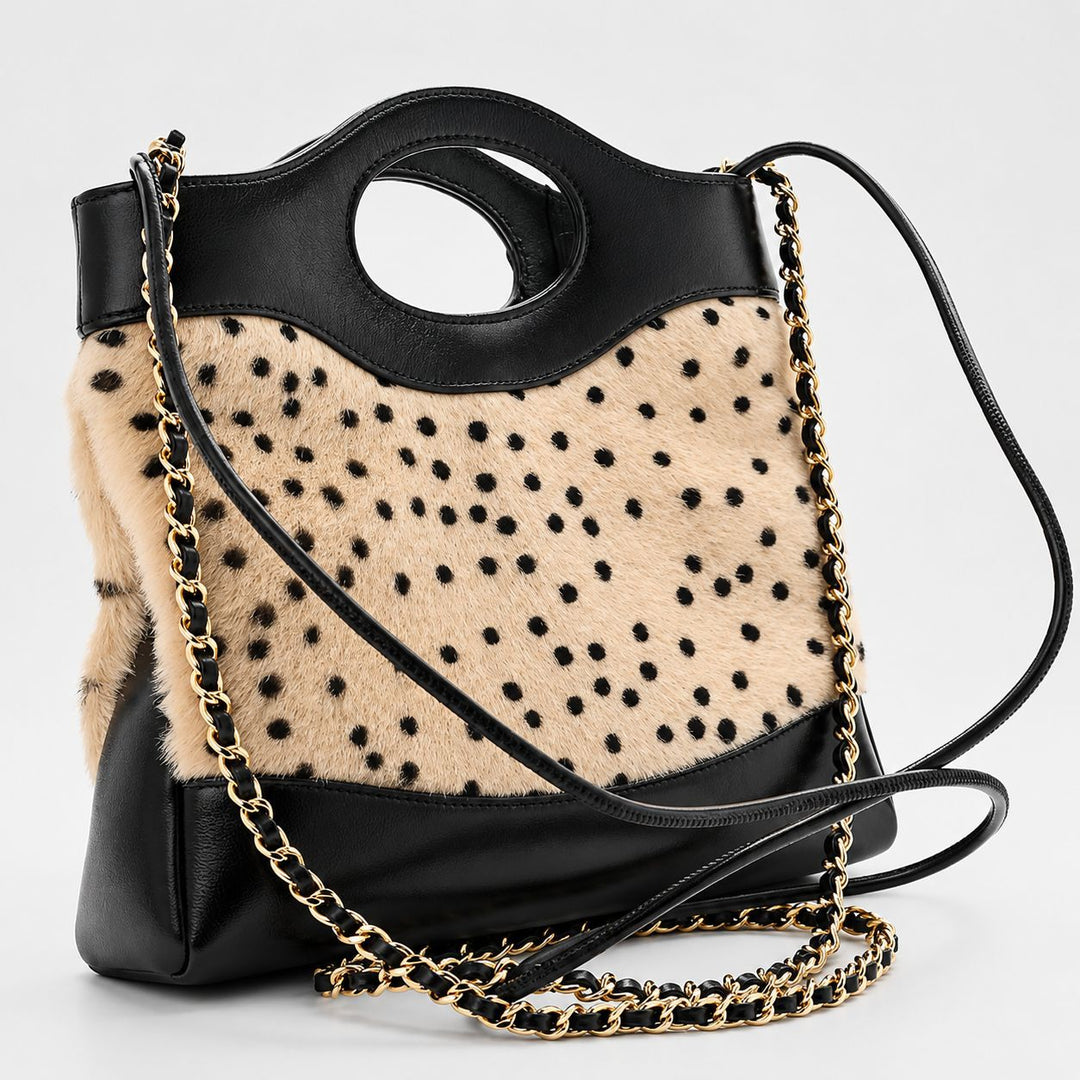 Tierdruck-Handtasche