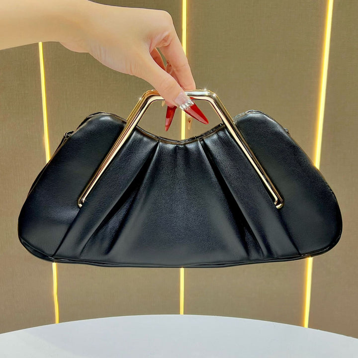 Elegante Raffung Handtasche