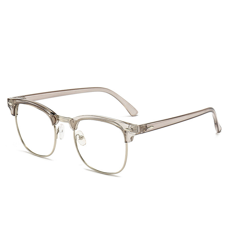 Damen modische Retro-Sonnenbrille mit metallischem Rahmen Karnz