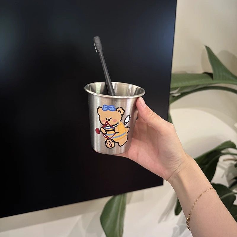 Edelstahl Becher mit Niedlichem Tierdesign Karnz