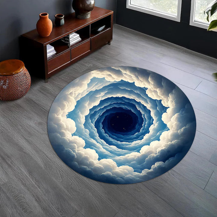 Künstlerischer Spiralwolken-Teppich
