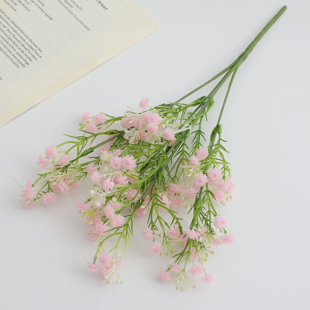 Dekorativer Kunstblütenzweig mit filigranen lila Blüten Karnz