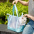 Damen transparente Strandtasche mit robusten Henkel und praktischem Innenfach Karnz