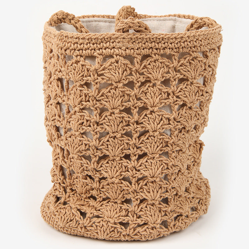 Damen Handgearbeitete Makramee Tasche mit doppeltem Innenfutter Karnz