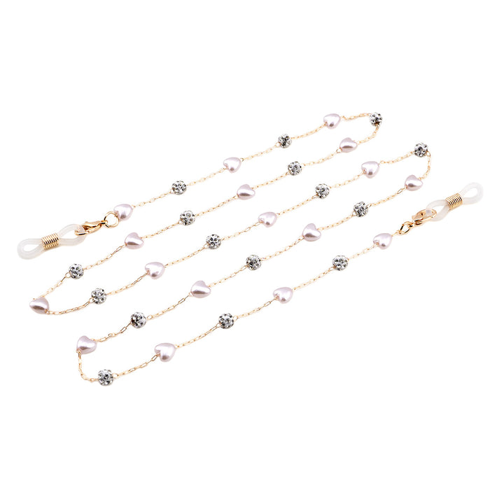 Elegante Kristall- und Perlenbrillenketten Karnz