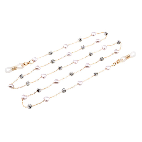 Elegante, mit Kristallen verzierte Brillen-Kette Karnz