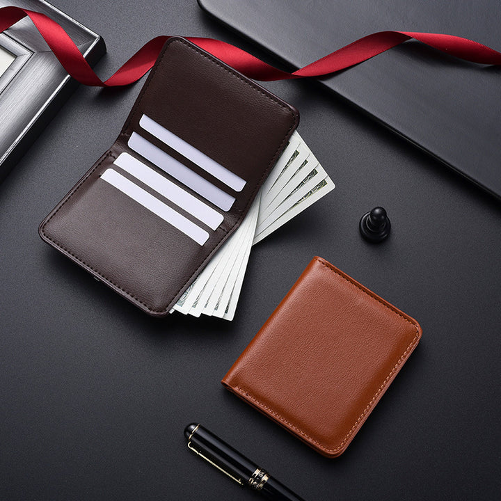 Slim Leder Bi-Fold Geldbörse Karnz