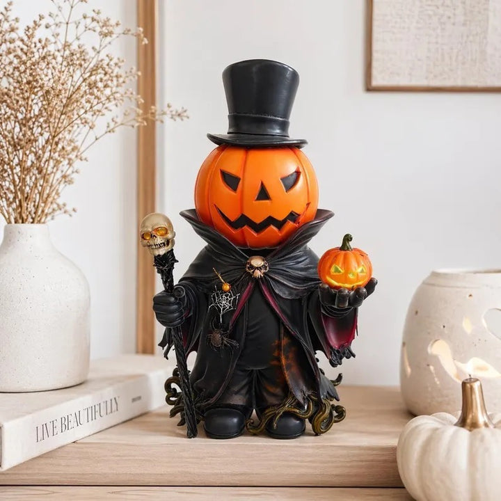 Halloween-Themen Kürbis Meister Figur Karnz