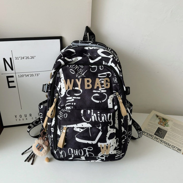Stylischer Graffiti-Print-Rucksack