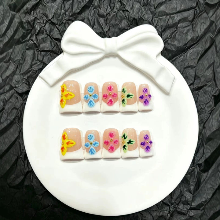 Dekoratives Floral Press-On Nail Art Set  1791773161