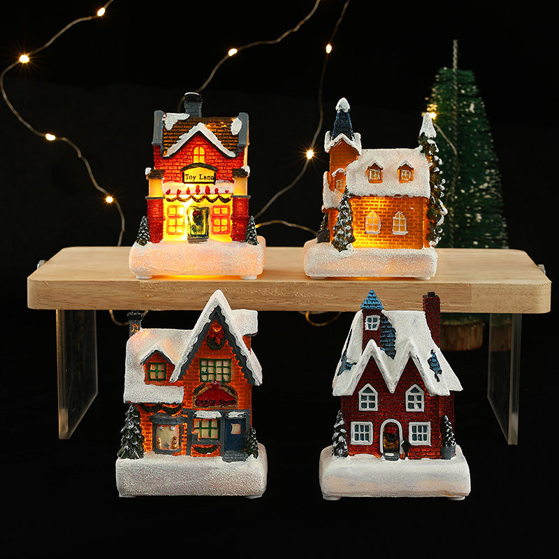 Dekorative Weihnachtsbeleuchtung mit LED-Hausdesign Karnz