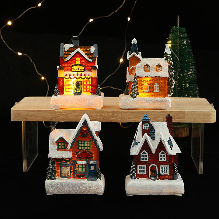 Dekorative Weihnachtsbeleuchtung mit LED-Hausdesign Karnz