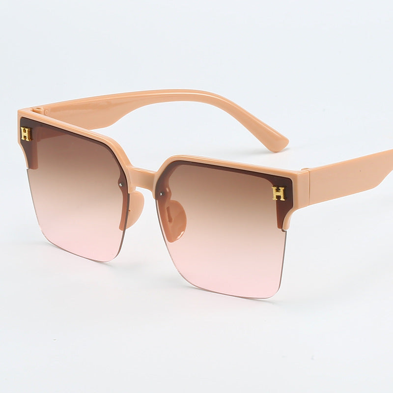 Damen quadratische Sonnenbrille mit elegantem Metallrahmen Karnz
