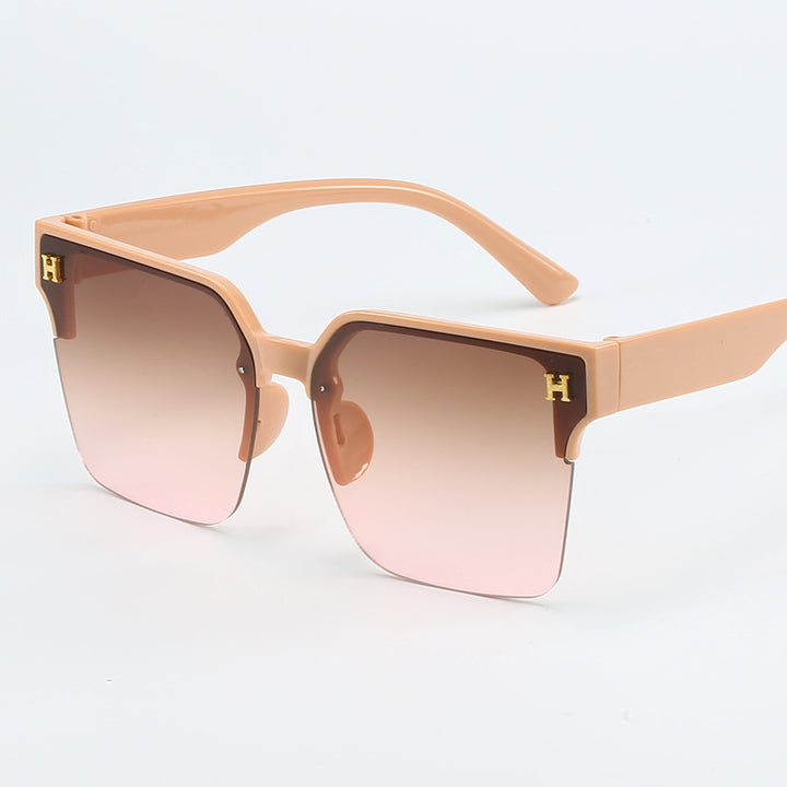 Damen quadratische Sonnenbrille mit elegantem Metallrahmen Karnz