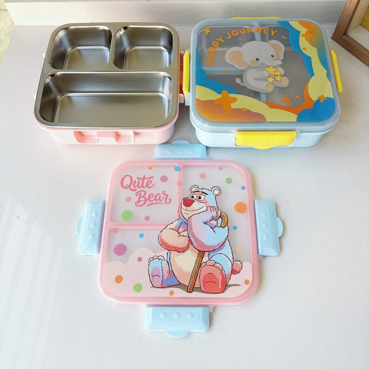 Niedliche cartoon-themen Multi-Abteillunchbox