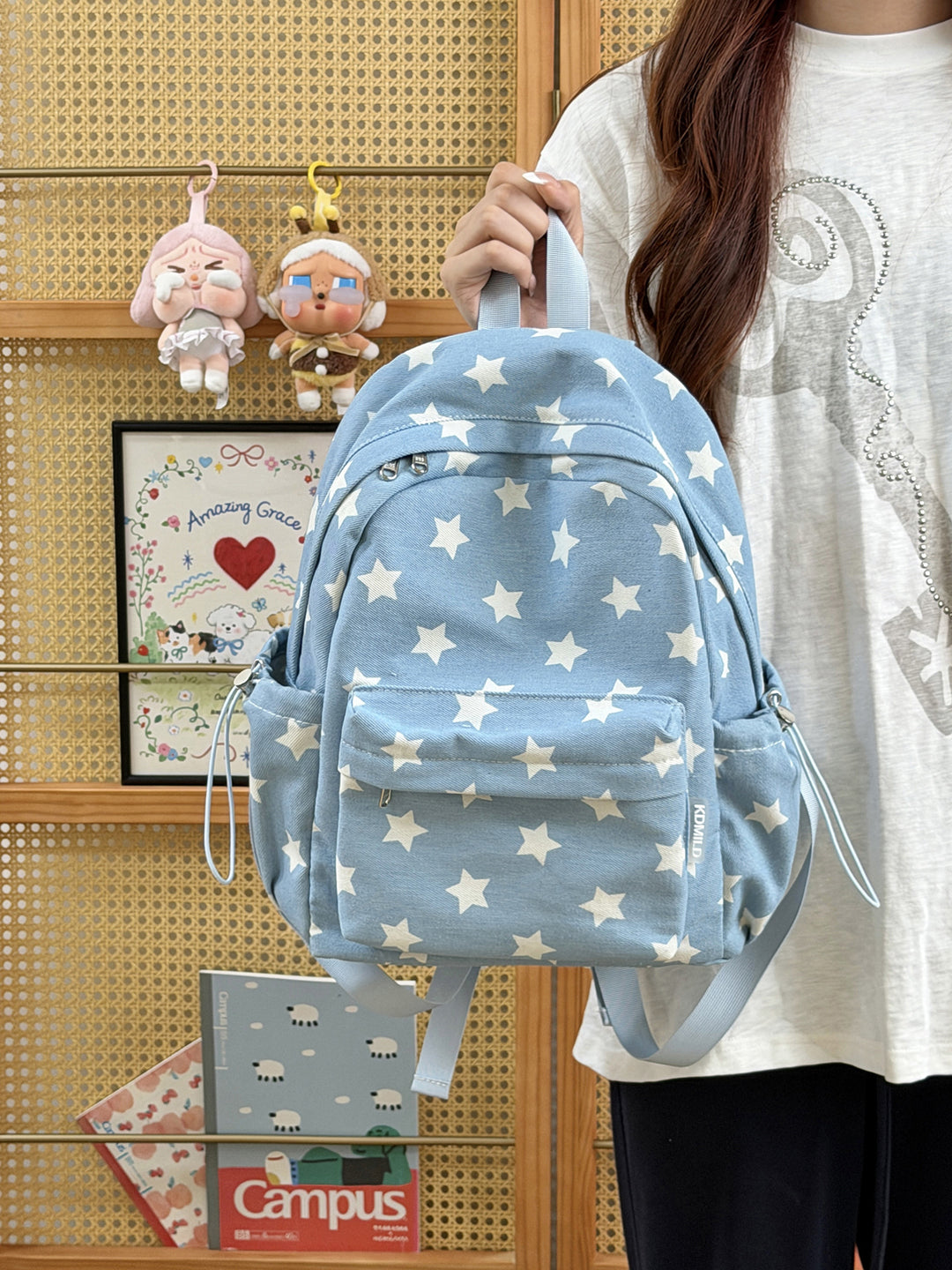 Verspielt gepunkteter Rucksack Karnz