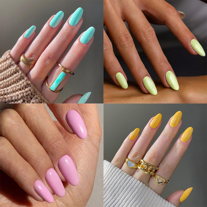 Elegante Kunstnägel mit glossy Oberfläche Karnz