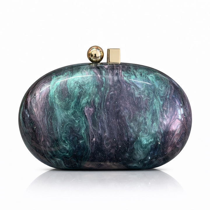 Elegante Perlenakzent Clutch Tasche