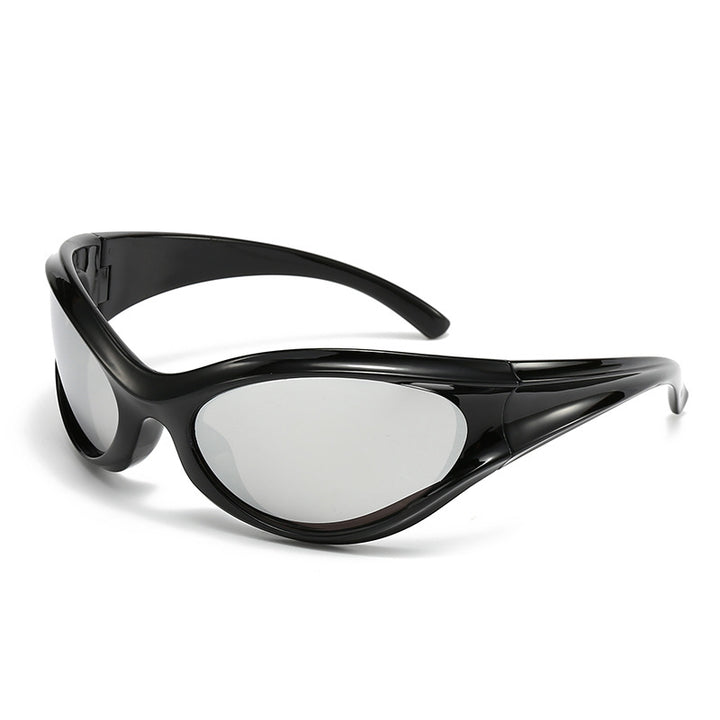 Damen sportliche Sonnenbrille mit aerodynamischem Design und UV-Schutz Karnz