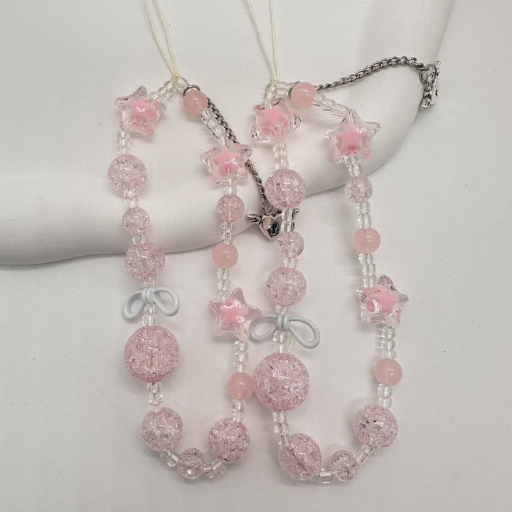 Rhinestone Perlen Charms Halskette Karnz