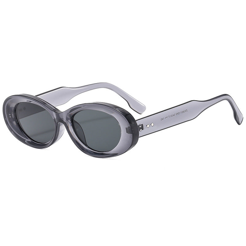 Damen Retro-inspirierte Sonnenbrille im eleganten Ovaldesign Karnz
