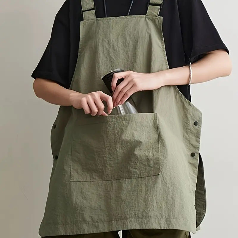 Damen Kochschürze mit praktischen Taschen und verstellbaren Trägern Karnz