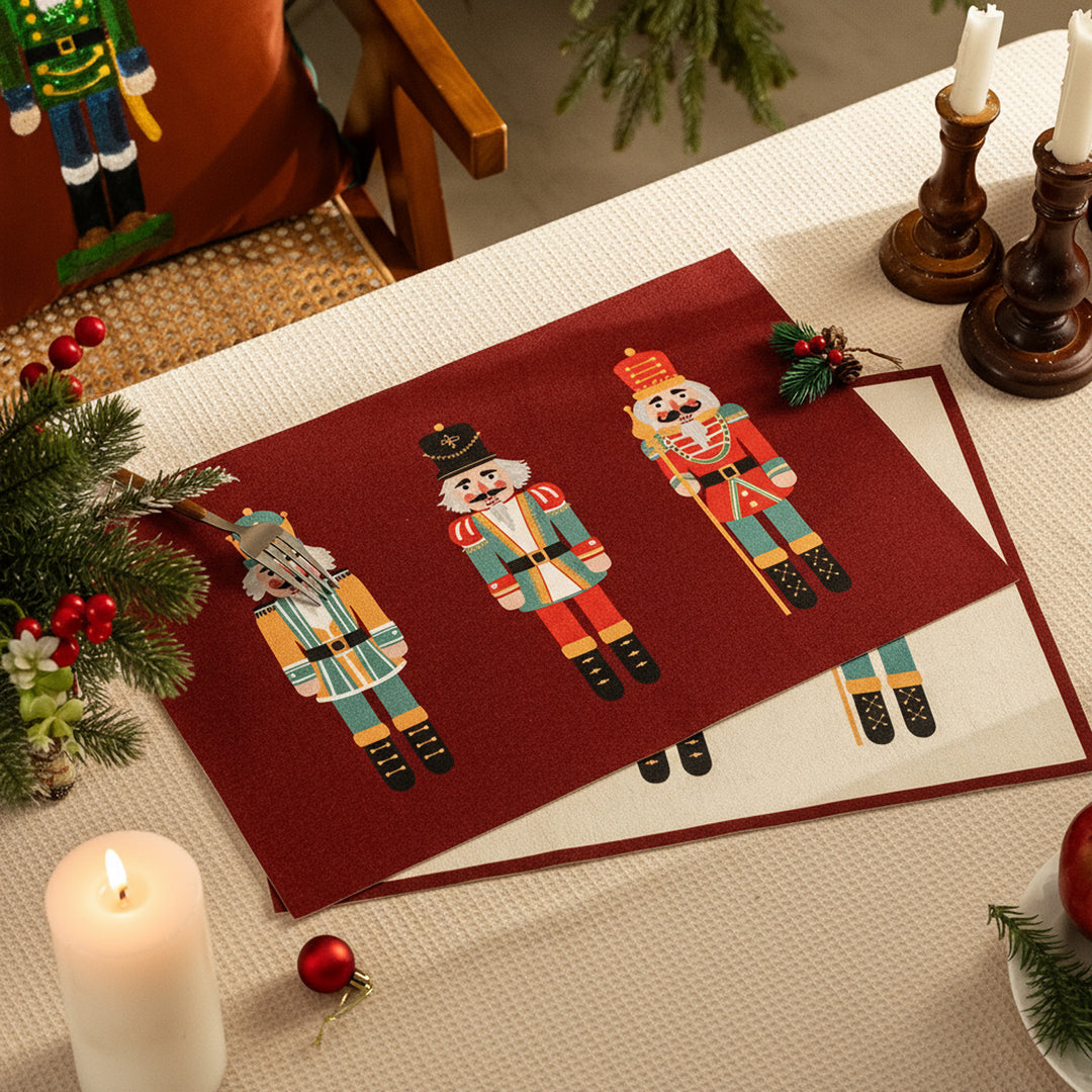 Weihnachts-Fußmatte mit Nussknacker-Motiv
