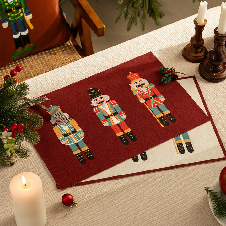 Weihnachts-Fußmatte mit Nussknacker-Motiv