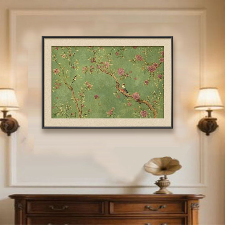 Elegante Blumen Wandkunst