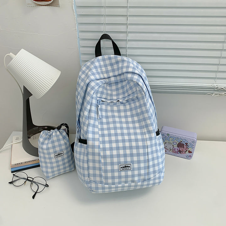 Stylische Karierte Rucksack Karnz