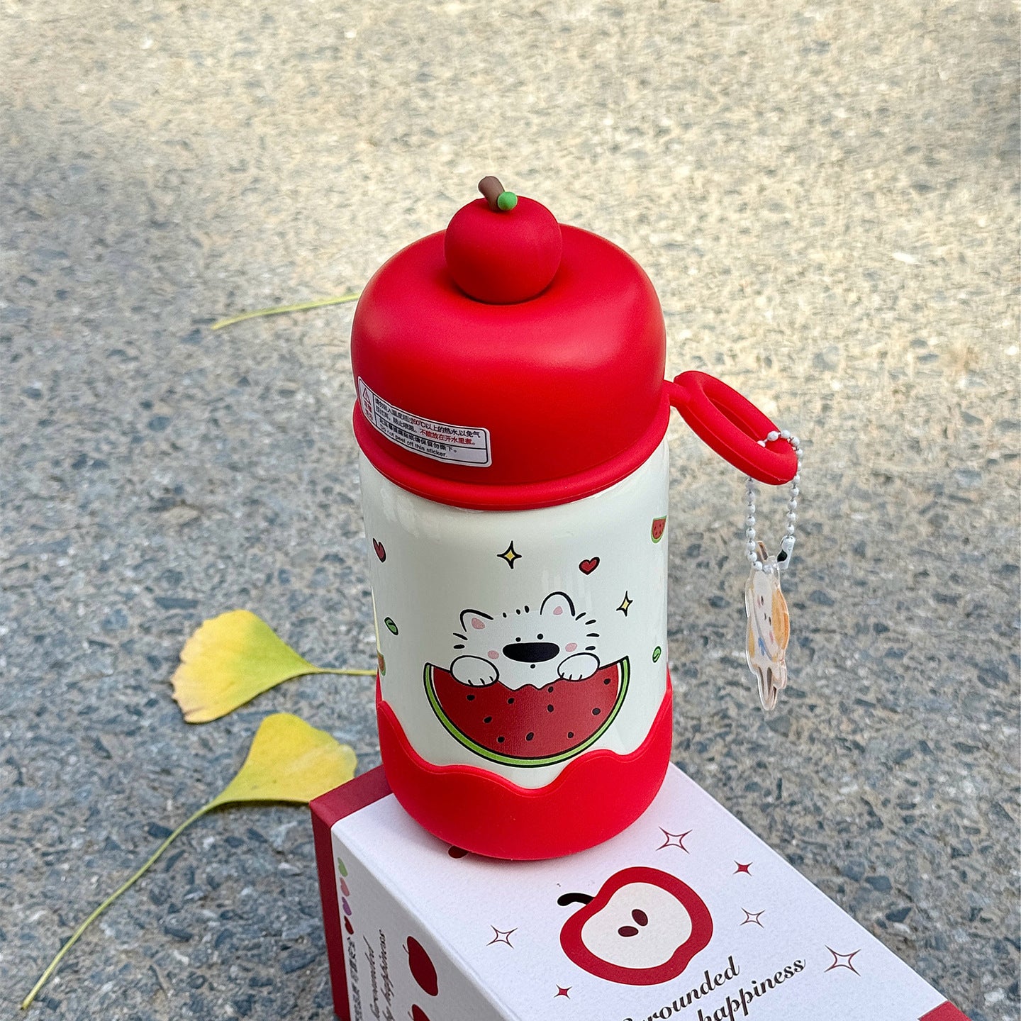 Damen Trinkflasche mit interaktivem Fruchtdeckel Karnz