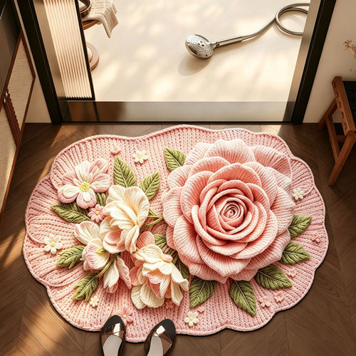 Blumen Design Badezimmermatte Karnz