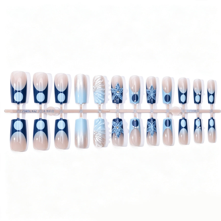 Premium Floral Design Press-On Nails Karnz