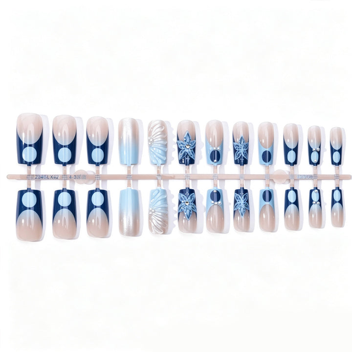 Premium Floral Design Press-On Nails Karnz