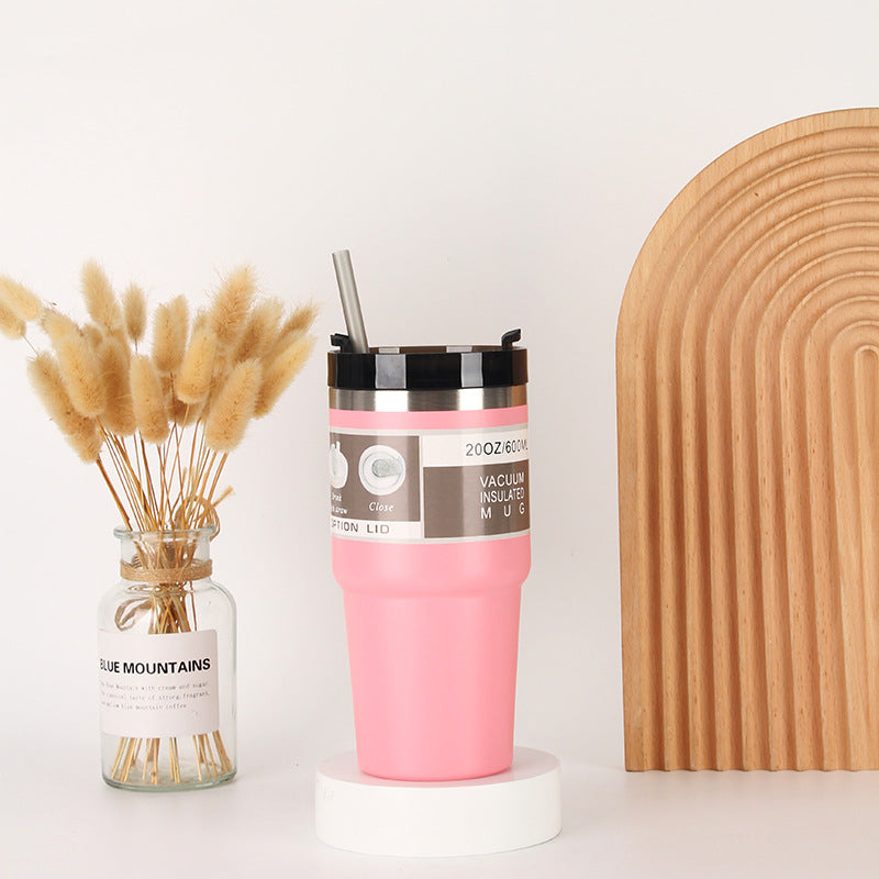 Unisex Isolierter Trinkbecher mit integriertem Strohhalm Karnz