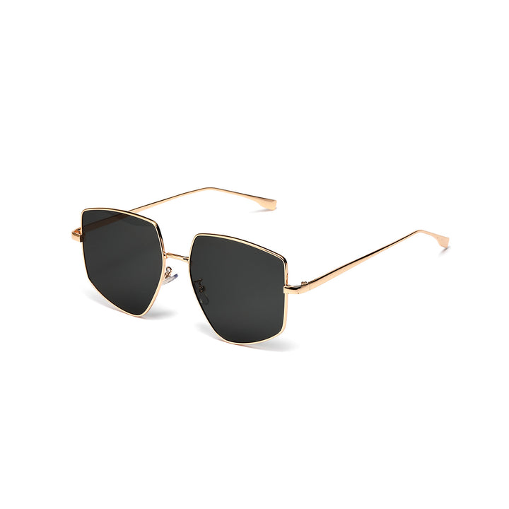 Damen quadratische Sonnenbrille mit elegantem Metallrahmen Karnz