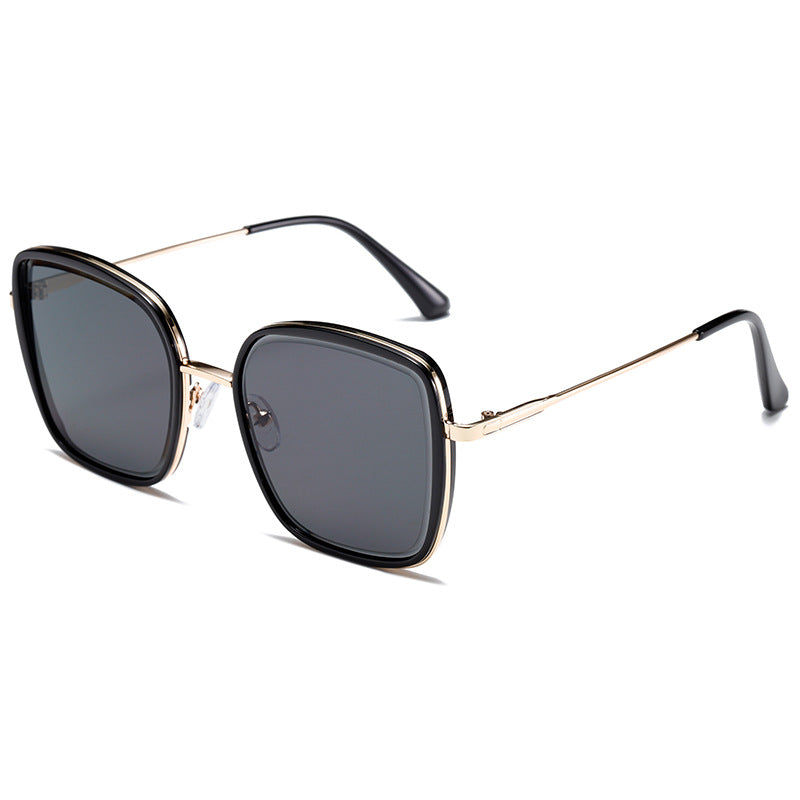 Damen Premium Sonnenbrille mit quadratischem Rahmen und verspiegelten Gläsern Karnz