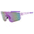 Damen sportliche Sonnenbrille im futuristischen Design mit breitem Sichtfeld Karnz