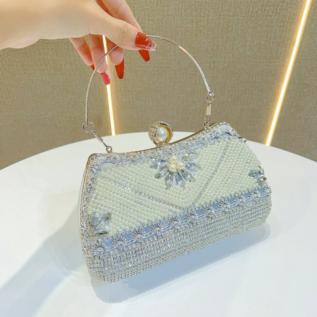 Beaded Abend Schultertasche