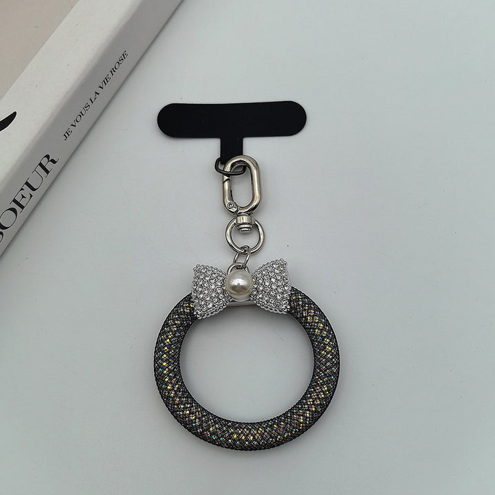 Eleganter Strass Schleife Schlüsselanhänger Karnz