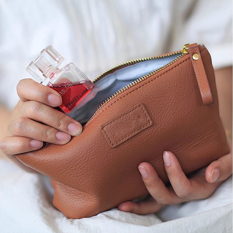Strukturierte Leder Reisetasche Karnz