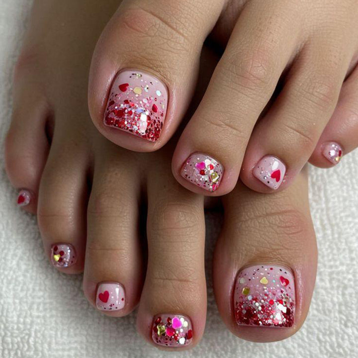 Elegante Fußnagelkunst Karnz