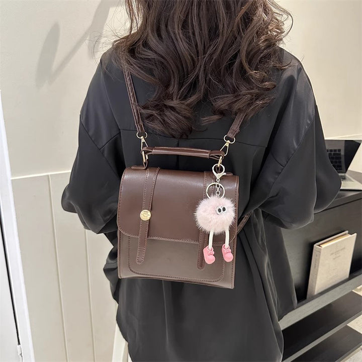 Texturierte vegane Lederhandtasche Karnz