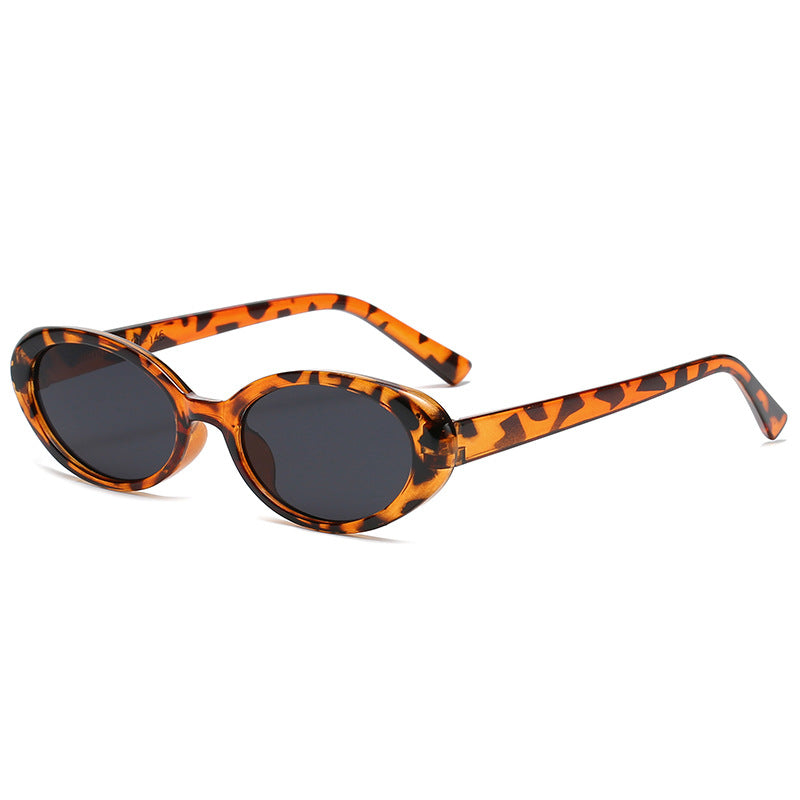 Damen elegante Cat-Eye Sonnenbrille mit einzigartigem Animal-Print Karnz
