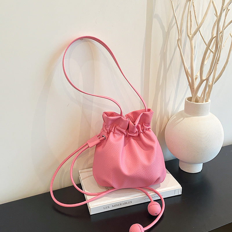 WoStylish Drawstring Bucket Handtasche Karnz