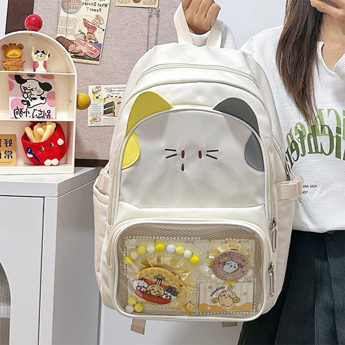 Verspielt Katzenohren Grafik Rucksack Karnz