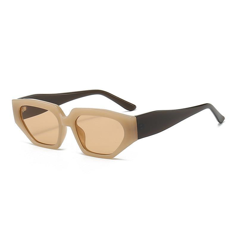 Damen Modische Sonnenbrille im innovativen polygonalen Design Karnz